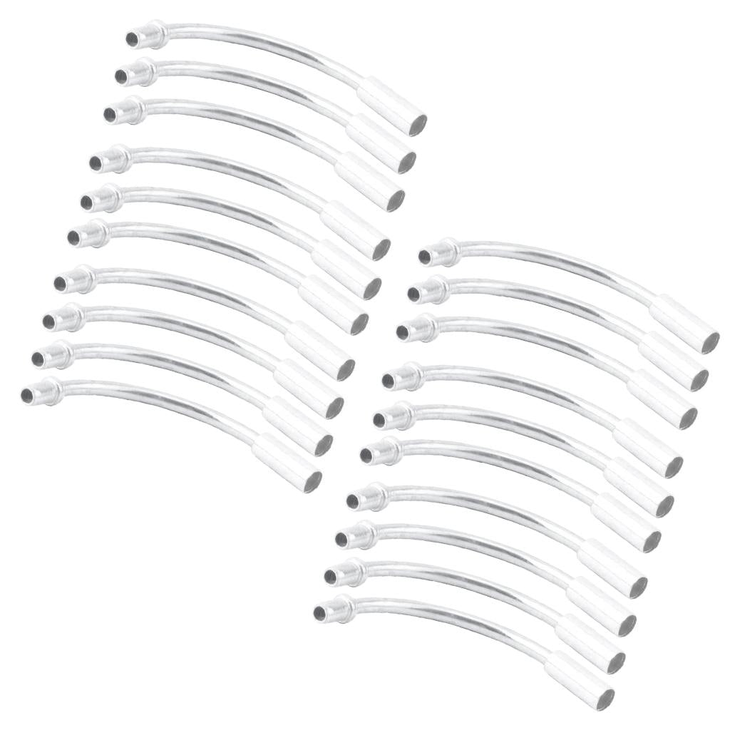 20pcs Bike Bicycle V Brake Cable Noodle Brakes Pipe Hose Guide 110 Degree
