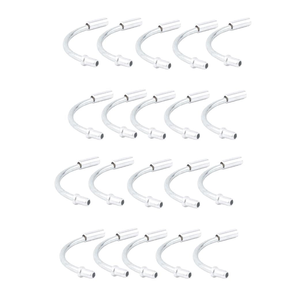 20pcs Bike Bicycle V Brake Cable Noodle Brakes Pipe Hose Guide 110 Degree