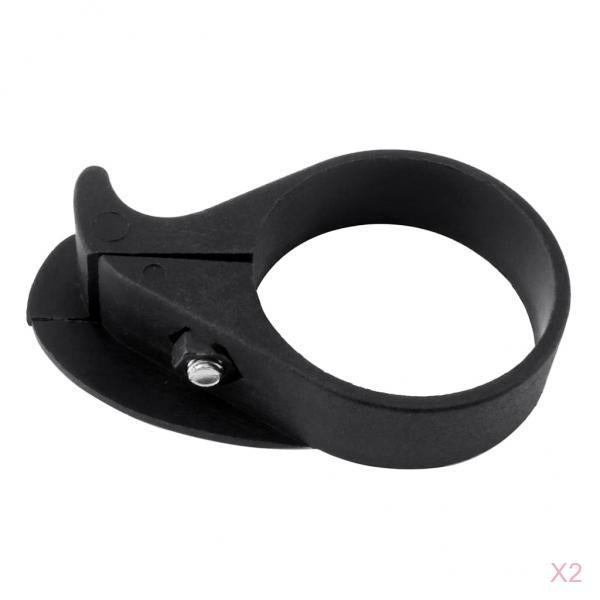 2pcs Anti-drop Bike Bicycle Single Chain Guide Protector Clamp Watcher Black