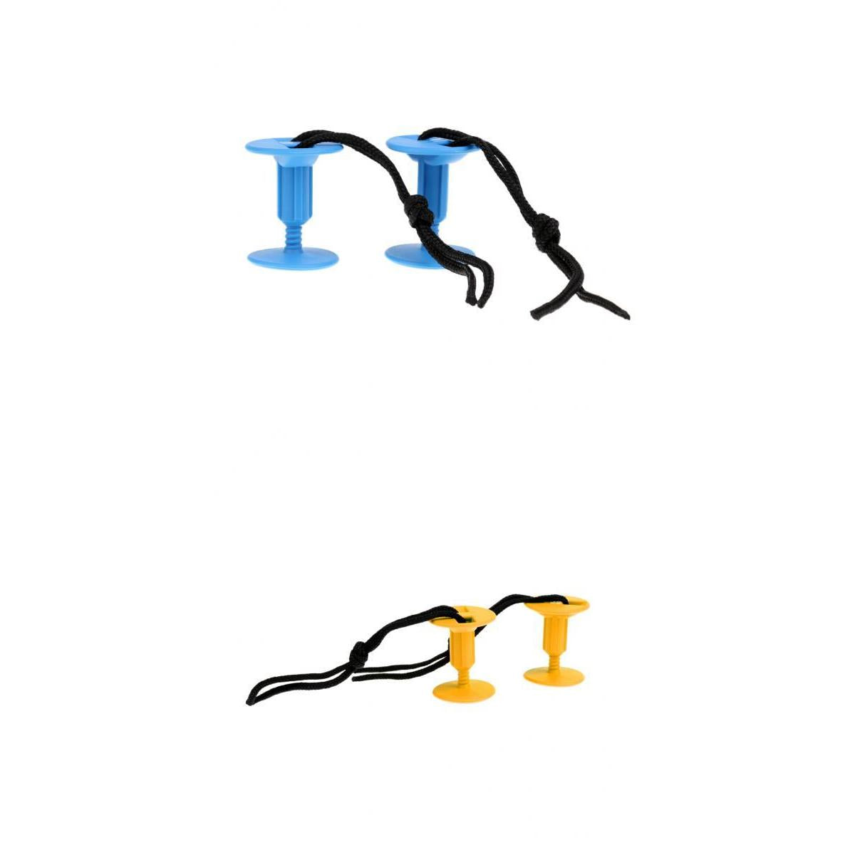 2 Pairs Bodyboard Surfboard Body Board Threaded Leash Plugs with Cord String