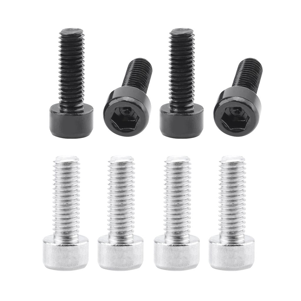 8 Pieces Aluminum Alloy Bike Water Bottle Cage Bolts Holder Socket Screws