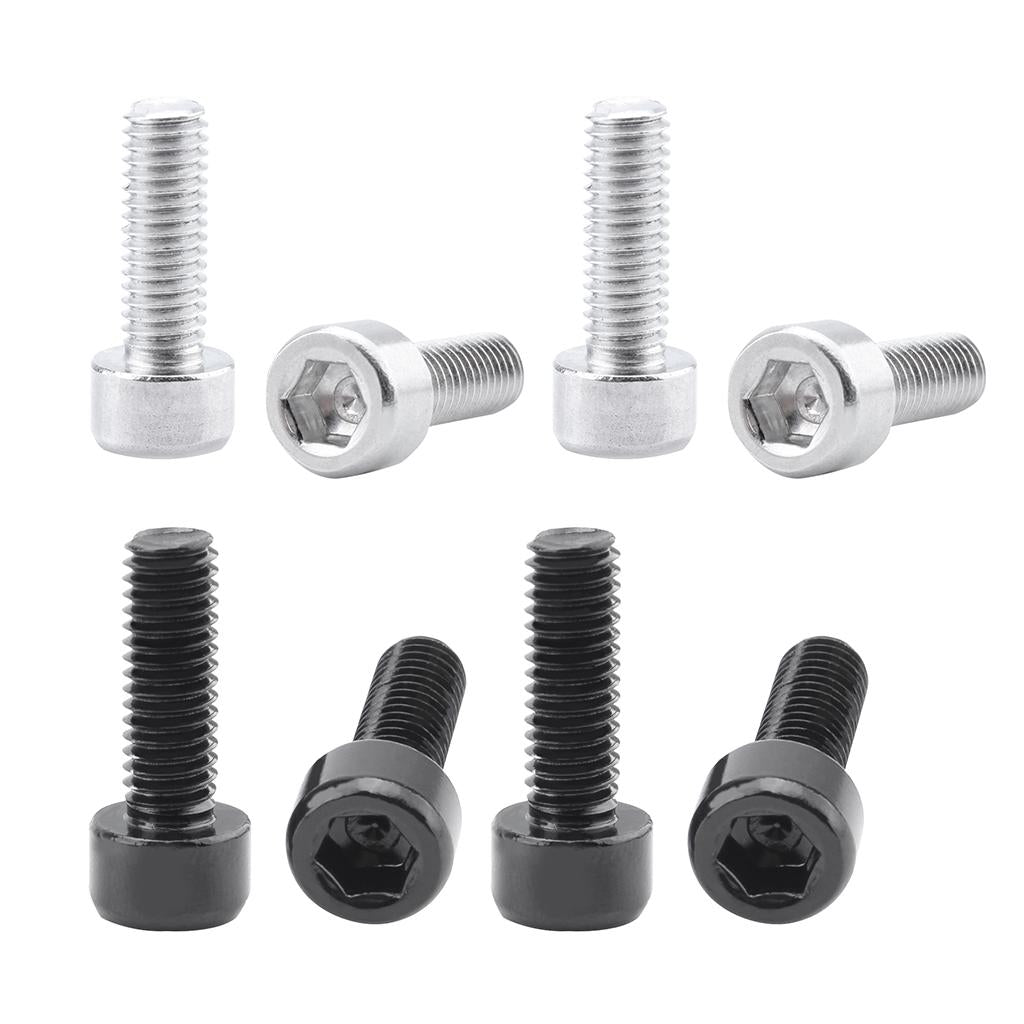 8 Pieces Aluminum Alloy Bike Water Bottle Cage Bolts Holder Socket Screws