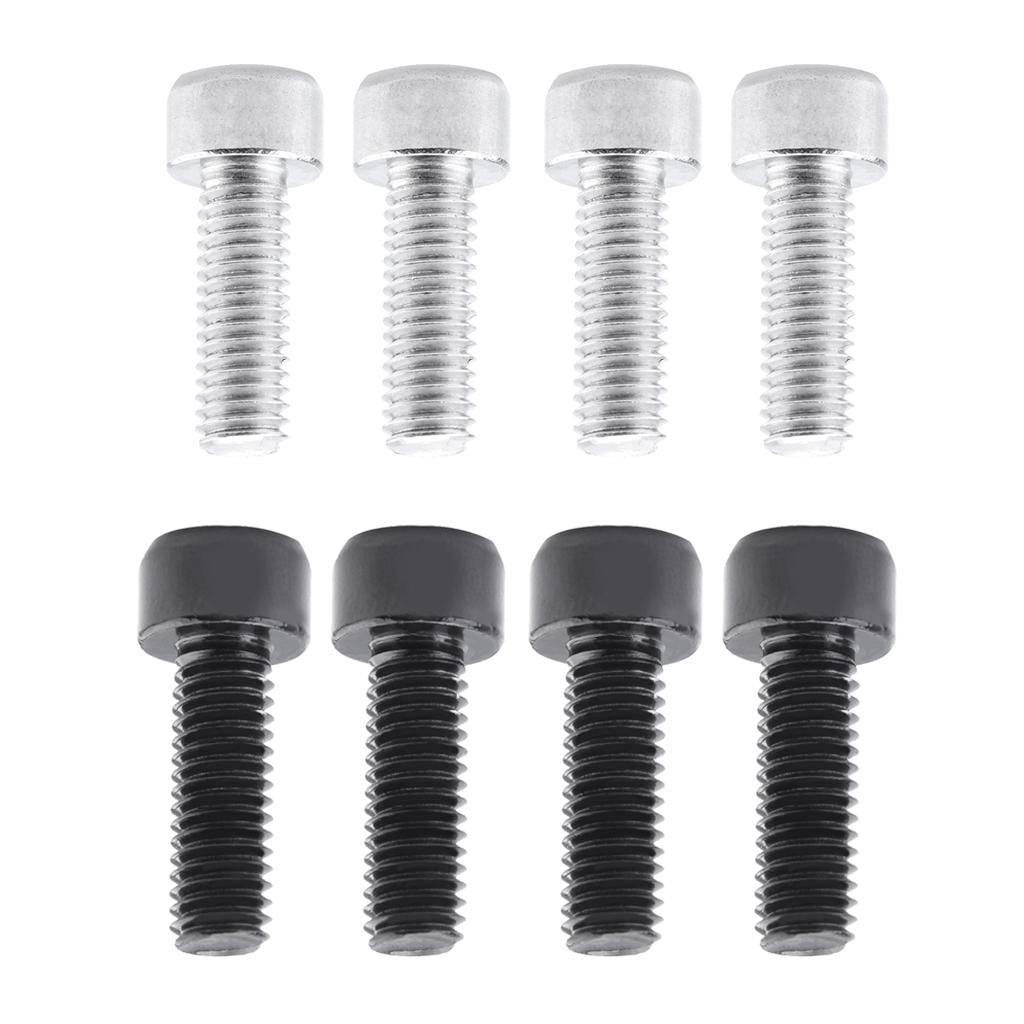8 Pieces Aluminum Alloy Bike Water Bottle Cage Bolts Holder Socket Screws