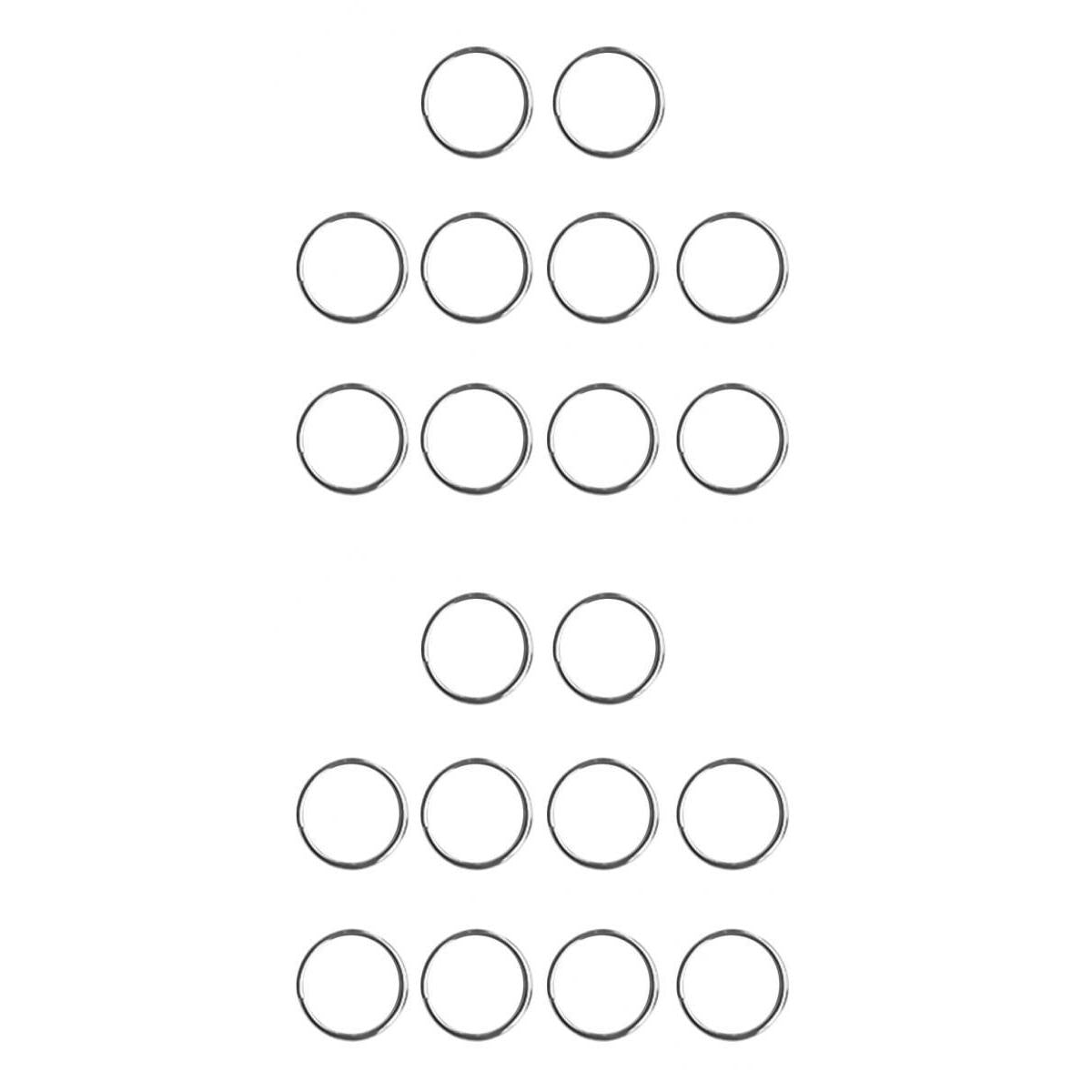 20 Pieces Scuba Diving 316 Stainless Steel Split Ring for Gear Attachment
