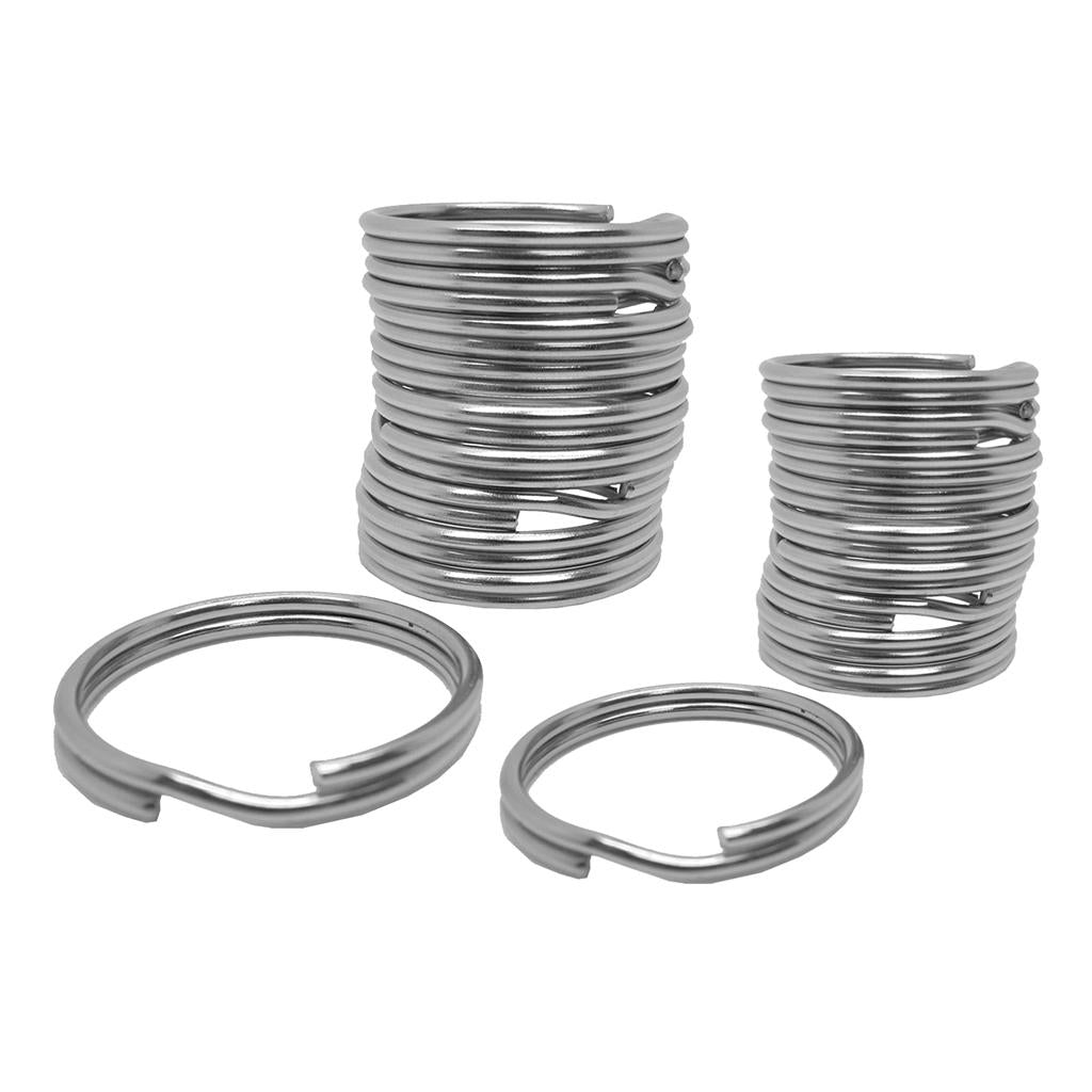 20 Pieces Scuba Diving 316 Stainless Steel Split Ring for Gear Attachment