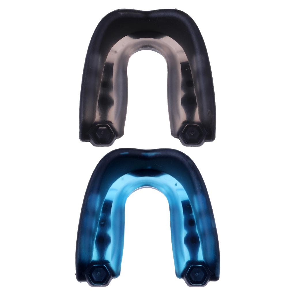 2 Pieces Adult Boxing Mouth Guard Taekwondo MMA Teeth Protector Mouthpiece