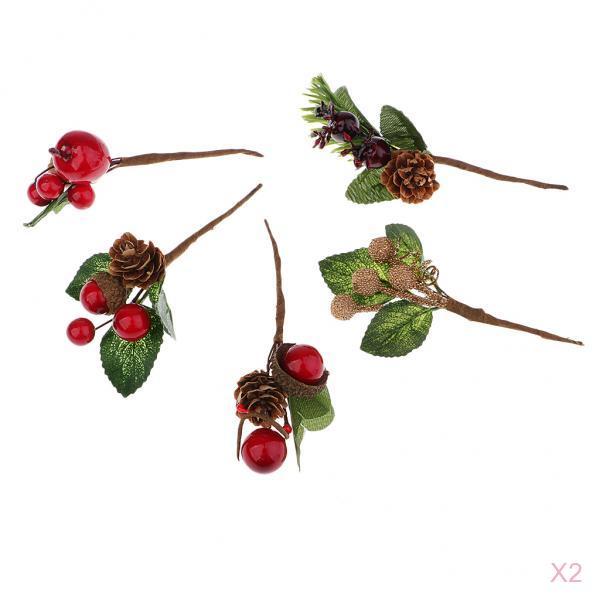 10 Pieces Shabby Chic Artificial Dried Flowers DIY Wedding Card Decorations
