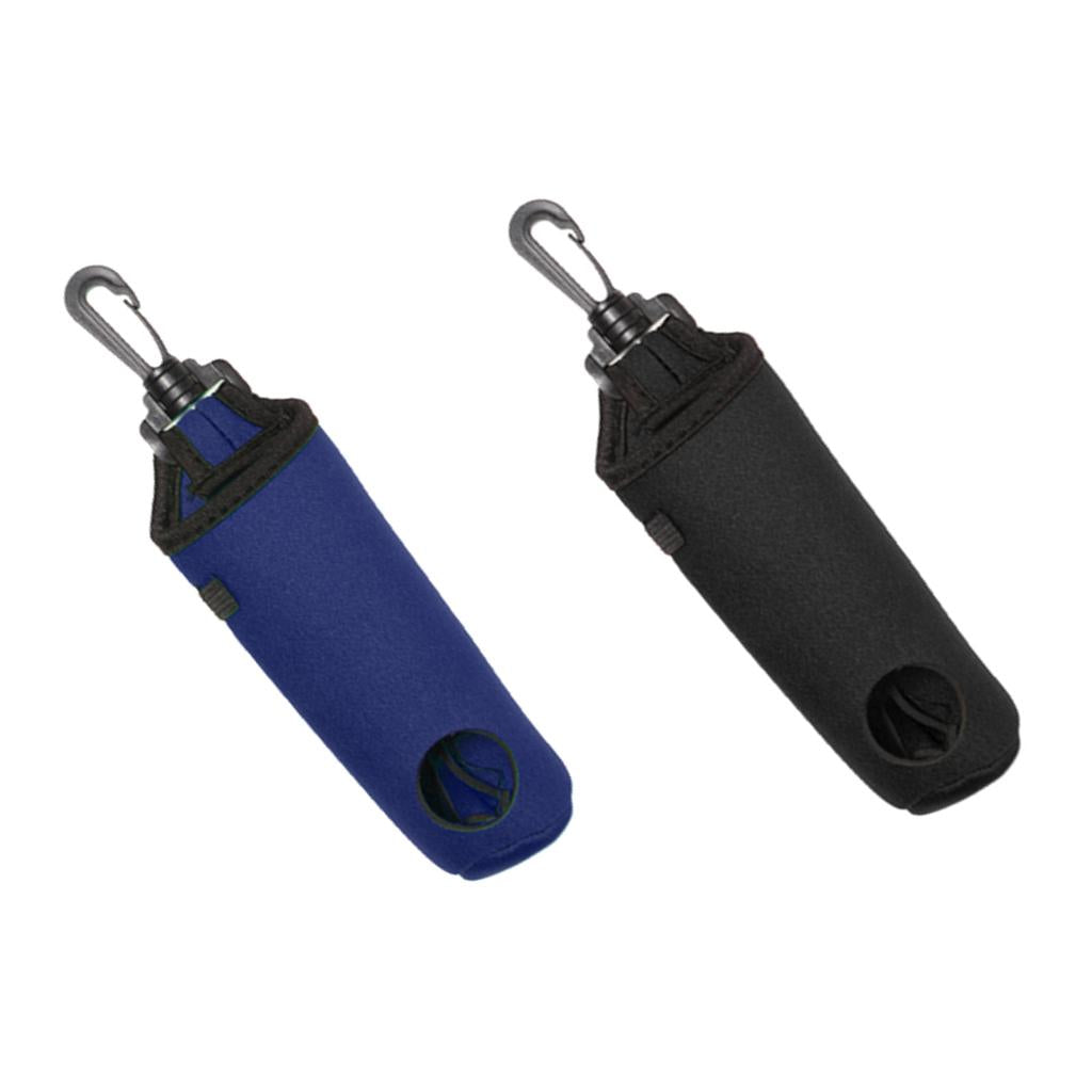 2Pcs Small Golf Ball Bag Golf Tees Holder Pouch Case with Swivel Belt Clip