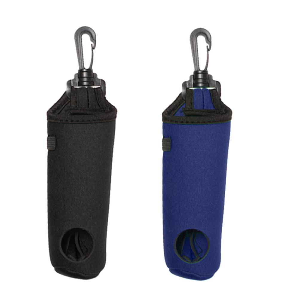 2Pcs Small Golf Ball Bag Golf Tees Holder Pouch Case with Swivel Belt Clip