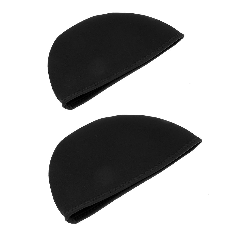 2Pcs 2mm Neoprene Beanie Hat Super Stretchy Warm Waterproof Swimming Cap