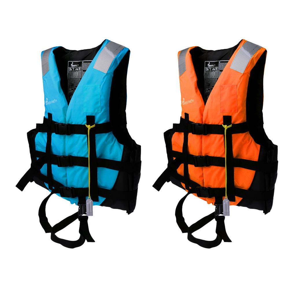 2Pcs Life Jacket Kayak Canoe Boat Swimming Fishing Vest Buoyancy Aid M L