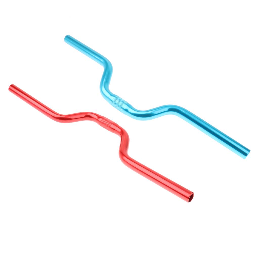2Pcs MTB Mountain Bike Bicycle Extra Long Handlebar 25.4mm 520mm Riser Bar