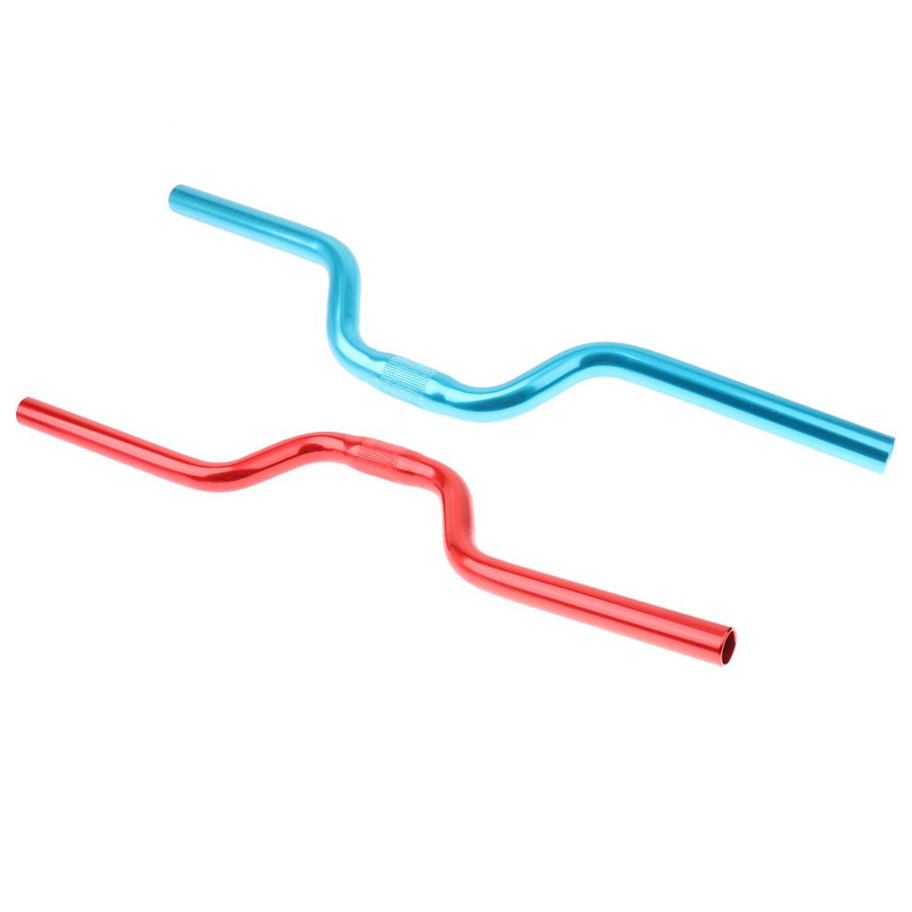 2Pcs MTB Mountain Bike Bicycle Extra Long Handlebar 25.4mm 520mm Riser Bar
