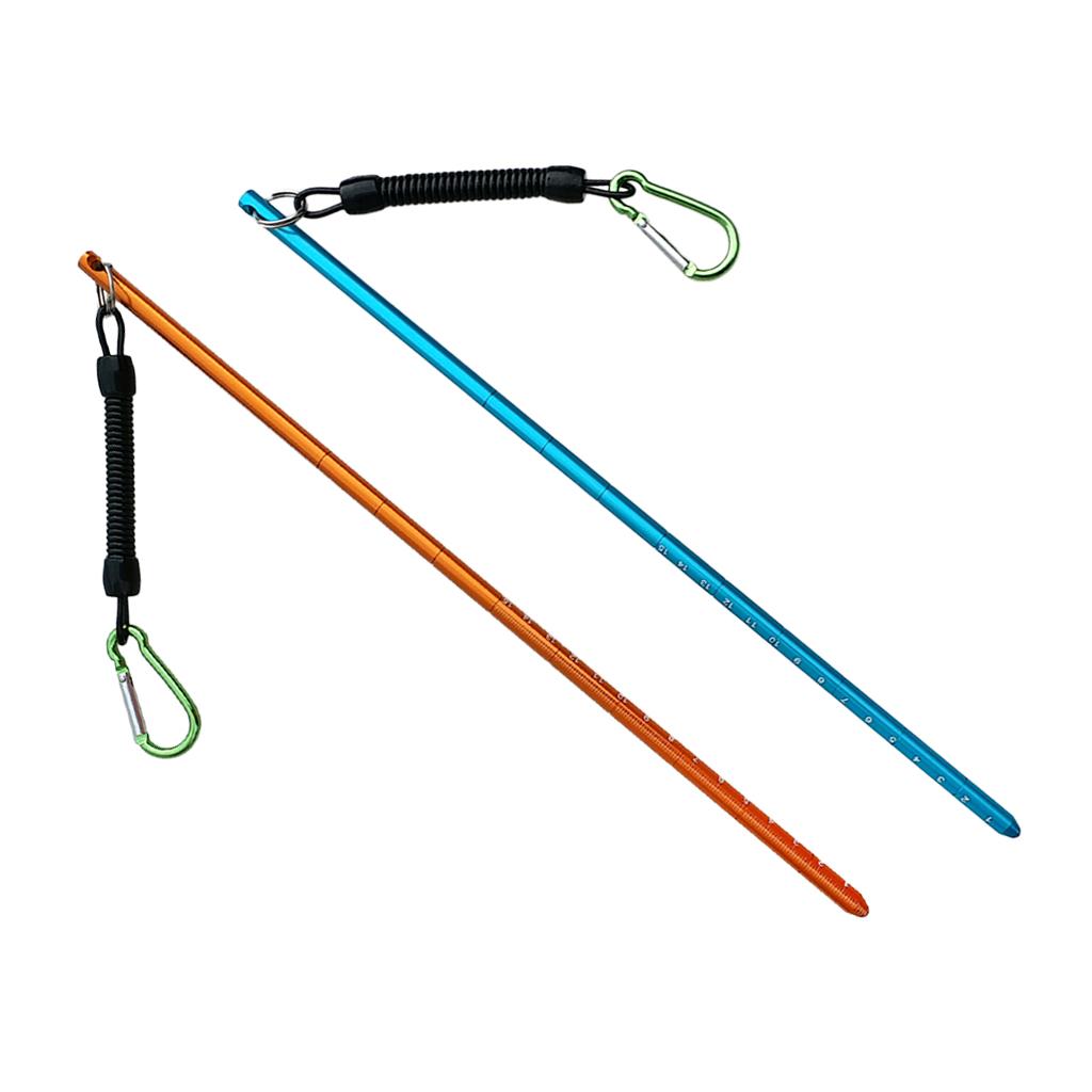 2Pcs Scuba Diving Lobster Stick Pointer Spiral Coil Lanyard Strap & Clip