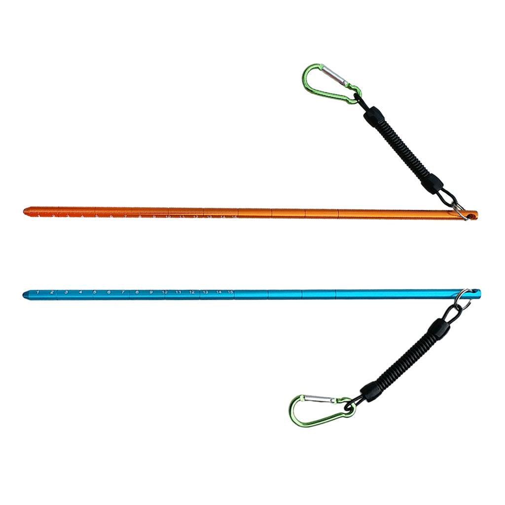 2Pcs Scuba Diving Lobster Stick Pointer Spiral Coil Lanyard Strap & Clip