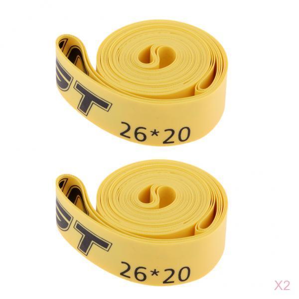 4 Pieces Road Mountain Bike Tire Liner Puncture Proof Belt 26inch x 20mm