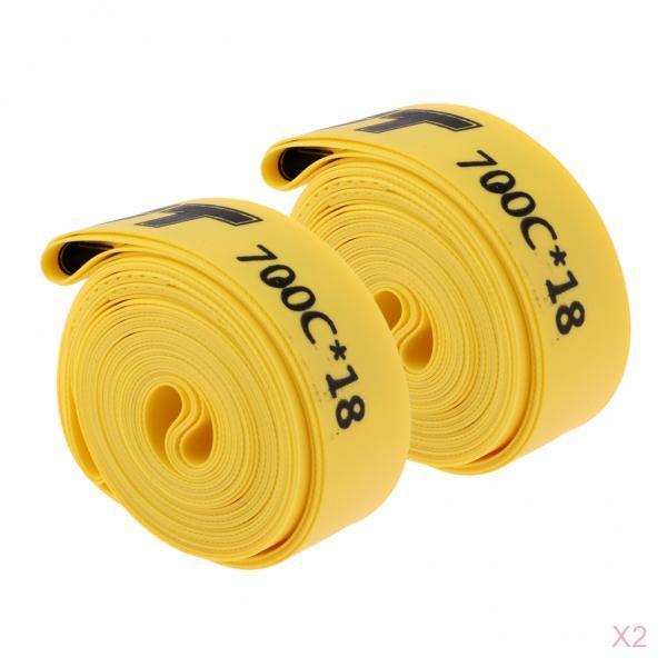 4 Pieces Road Mountain Bike Tire Liner Puncture Proof Belt 700c x 18mm