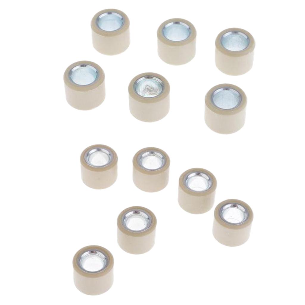 12pcs 13mm Variator Roller Weight 6.5g 8.5g for GY6 50cc 80cc Engine Scooter