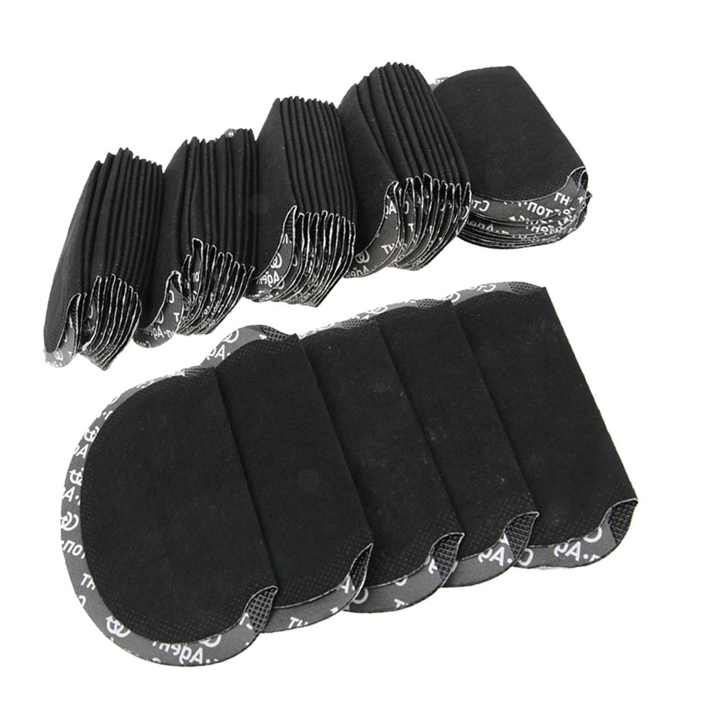 100 Pieces Disposable Underarm Armpit Sweat Perspiration Pads Guards Black
