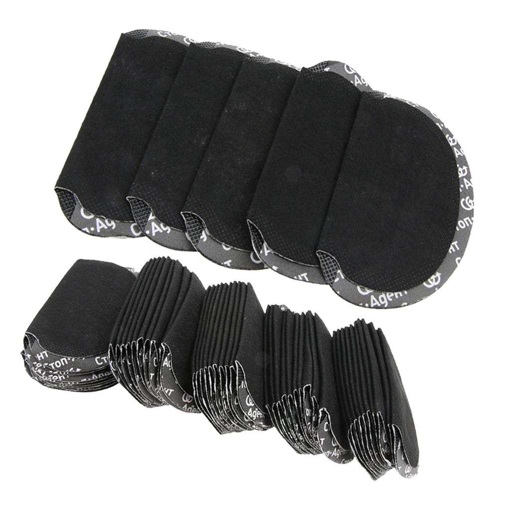 100 Pieces Disposable Underarm Armpit Sweat Perspiration Pads Guards Black