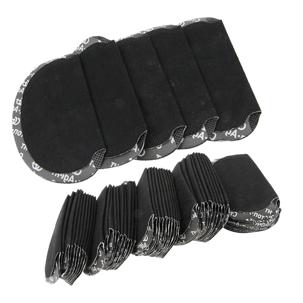 100 Pieces Disposable Underarm Armpit Sweat Perspiration Pads Guards Black