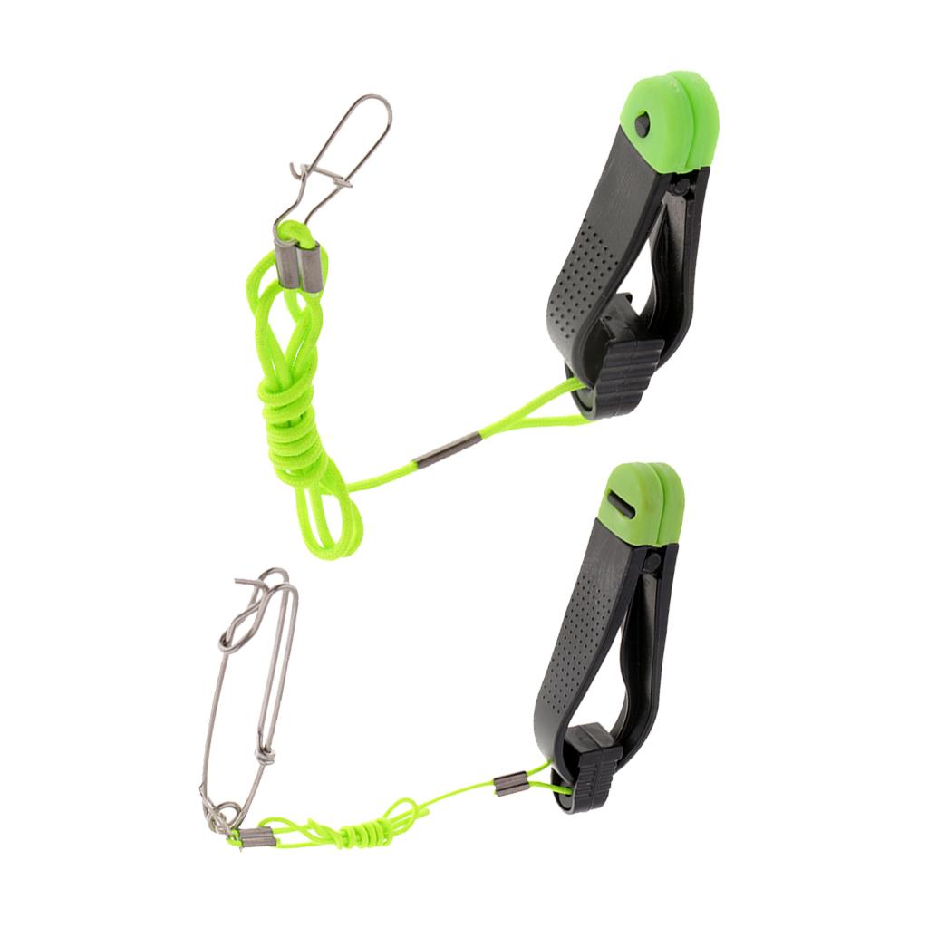 2pcs Power Grip Plus Line Release Clips w/ Snap 17-Inch Leader J009-2 J008-3