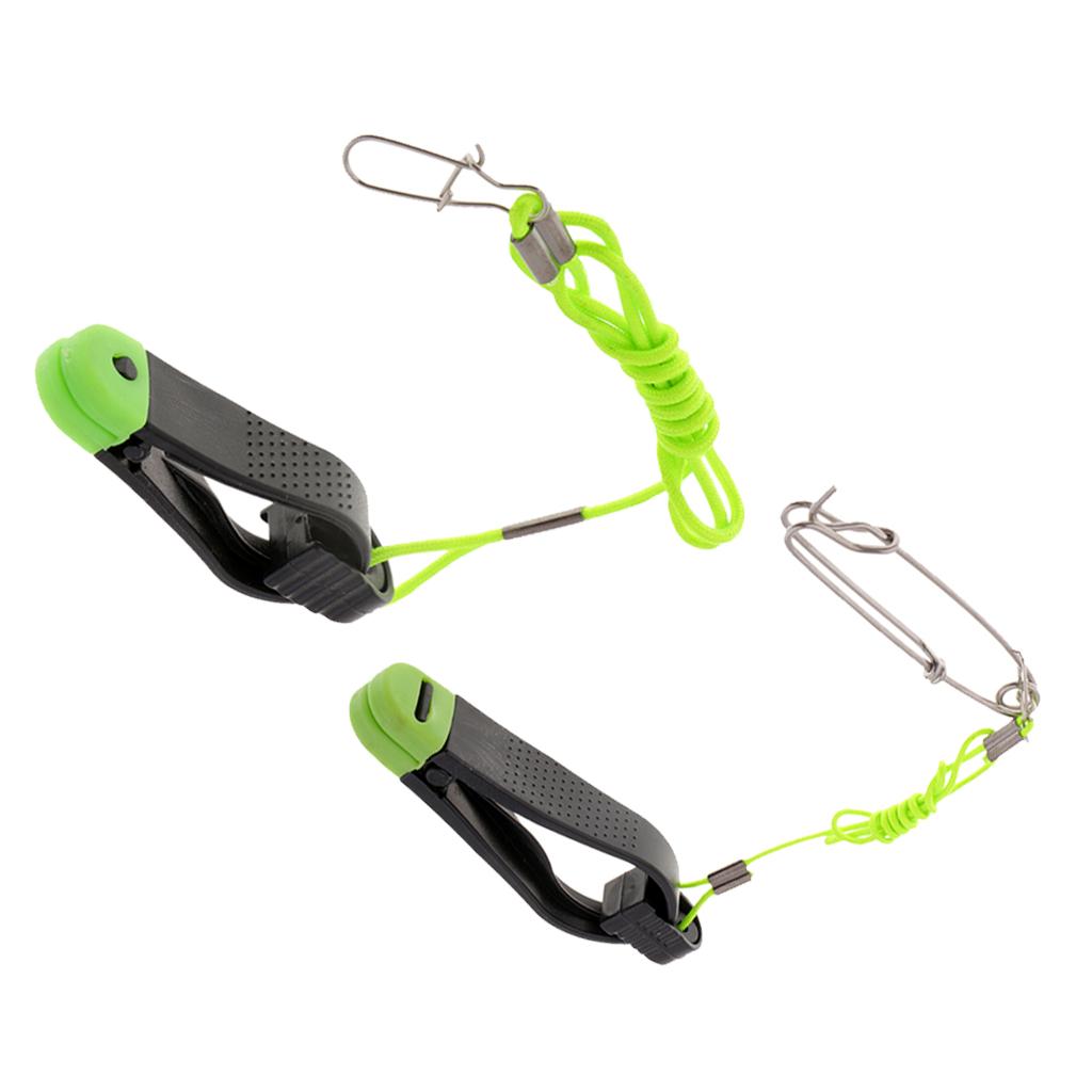 2pcs Power Grip Plus Line Release Clips w/ Snap 17-Inch Leader J009-2 J008-3