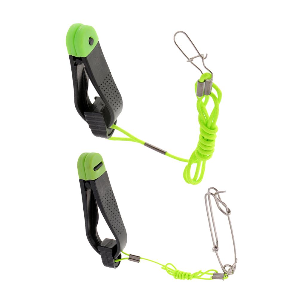 2pcs Power Grip Plus Line Release Clips w/ Snap 17-Inch Leader J009-2 J008-3