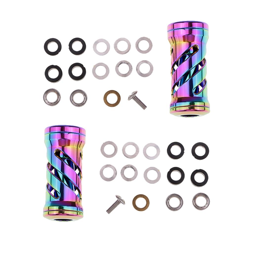 2pcs Colorful Fishing Reel Handle Knob DIY Refit Handle Grip for S/D/A Reels