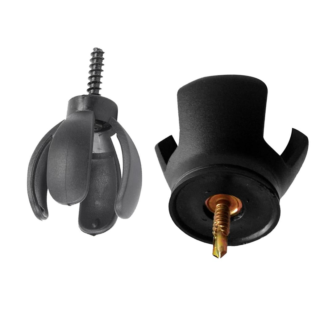 2pcs Attachable Golf Claw Ball Pickup Pick Up Tool for Putter Grip Black