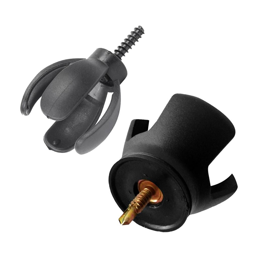 2pcs Attachable Golf Claw Ball Pickup Pick Up Tool for Putter Grip Black