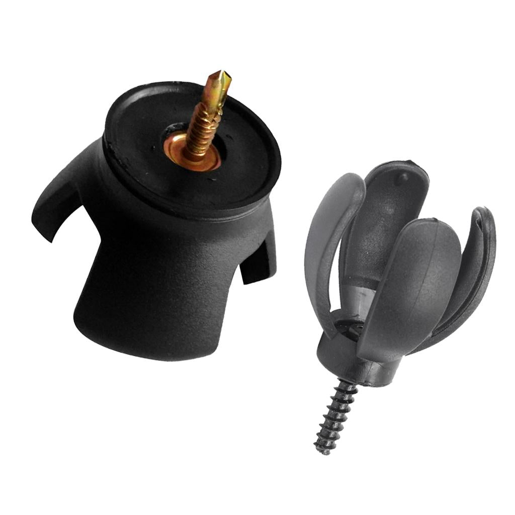 2pcs Attachable Golf Claw Ball Pickup Pick Up Tool for Putter Grip Black