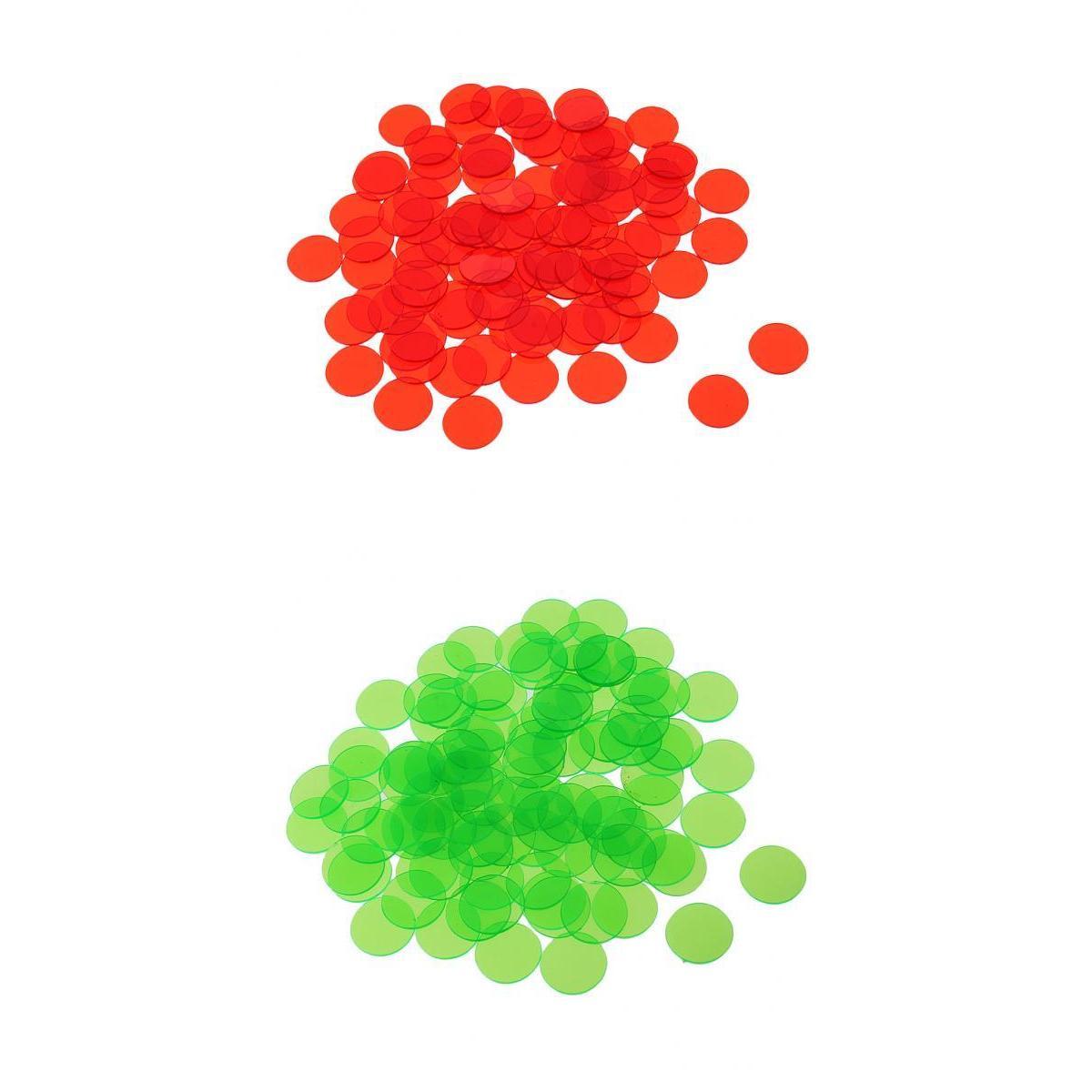 200 Pieces Translucent Bingo Chip 3/4 Inch for Bingo Game Cards Gift