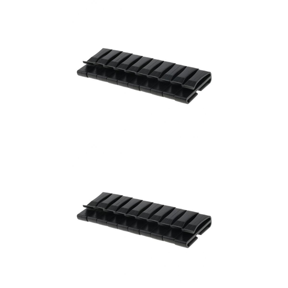 20Pcs Quick-Slip Keeper Buckle Webbing Ending Clip for Bag Adjusting Strap