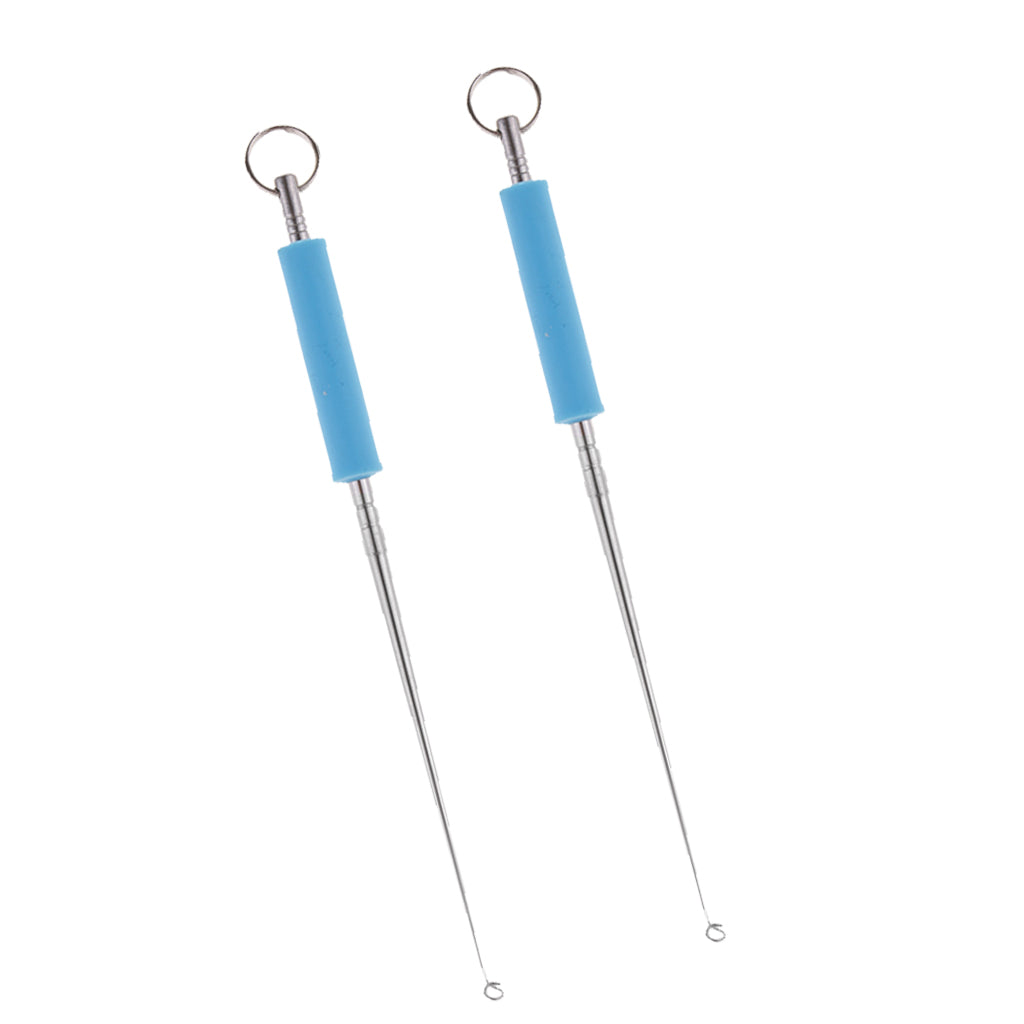 2pcs Stainless Steel Fishing Hook Remover Fish Hook Extractor Detacher 13cm