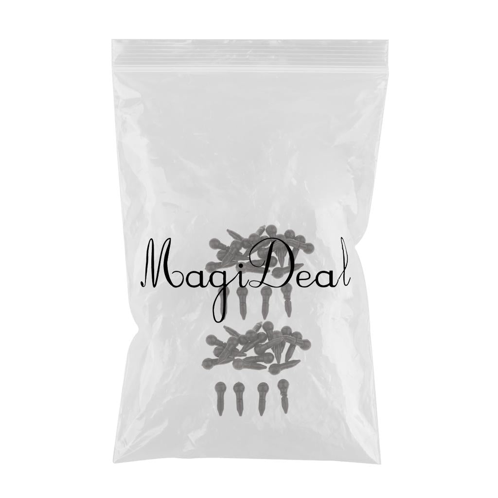 40 Set Fishing Quick Change Beads Hair Rigs Hook Links Carp Accessories 18mm