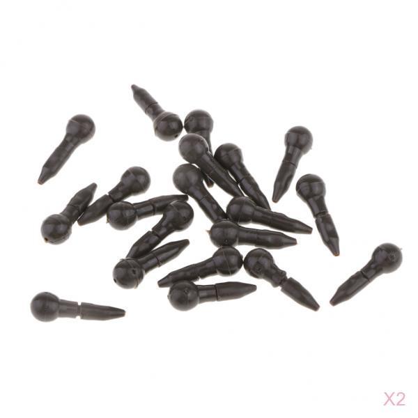 40 Set Fishing Quick Change Beads Hair Rigs Hook Links Carp Accessories 18mm