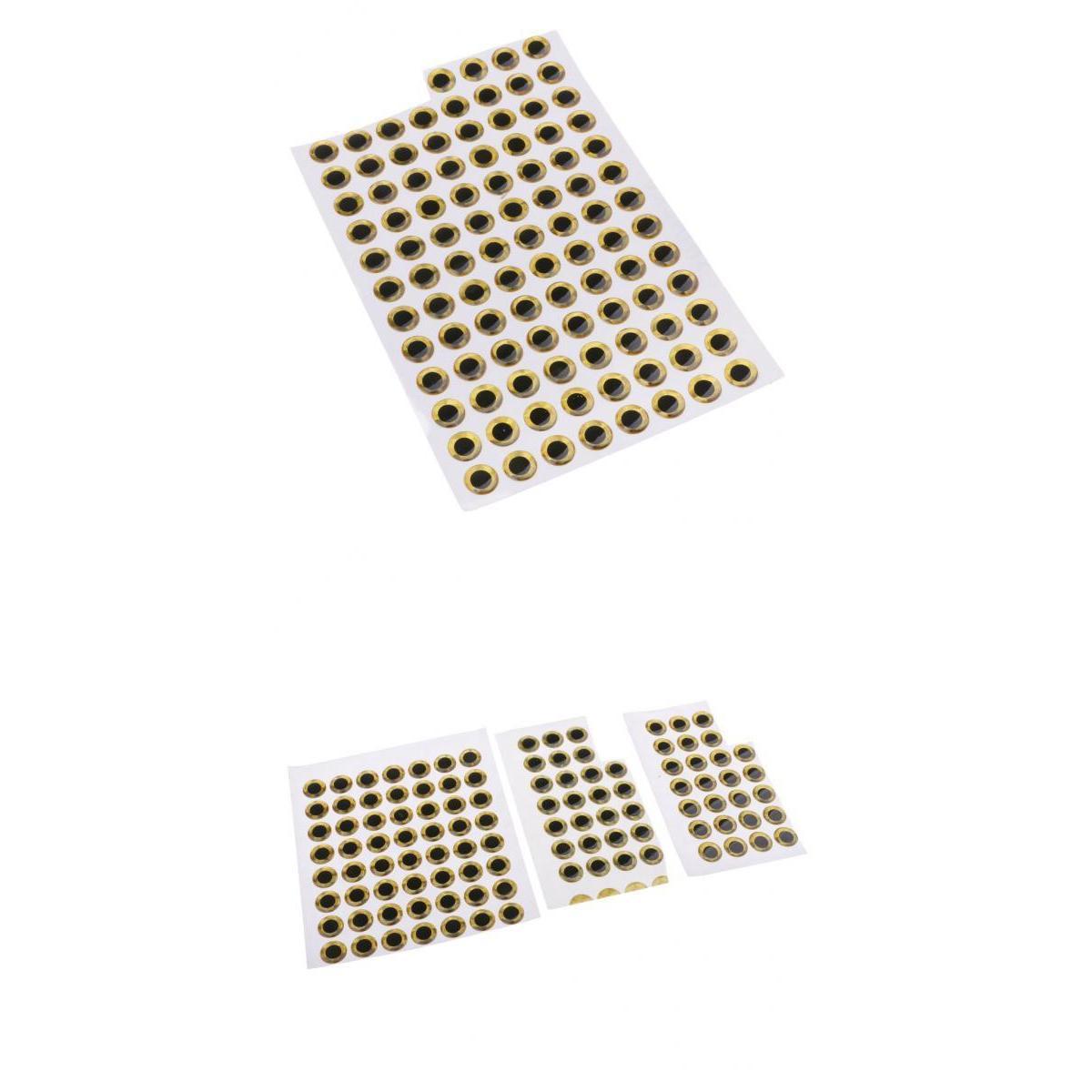200pcs Holographic Fish Eyes 3D for Fishing Bait Fly Tying Jigs Crafts Doll