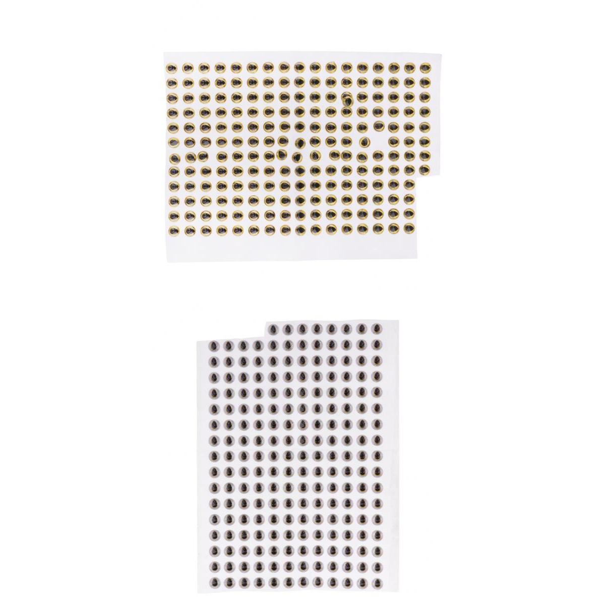 400pcs Fishing Lure Eyes 3D Holographic Fish Eyes Fly Tying Jigs DIY Crafts