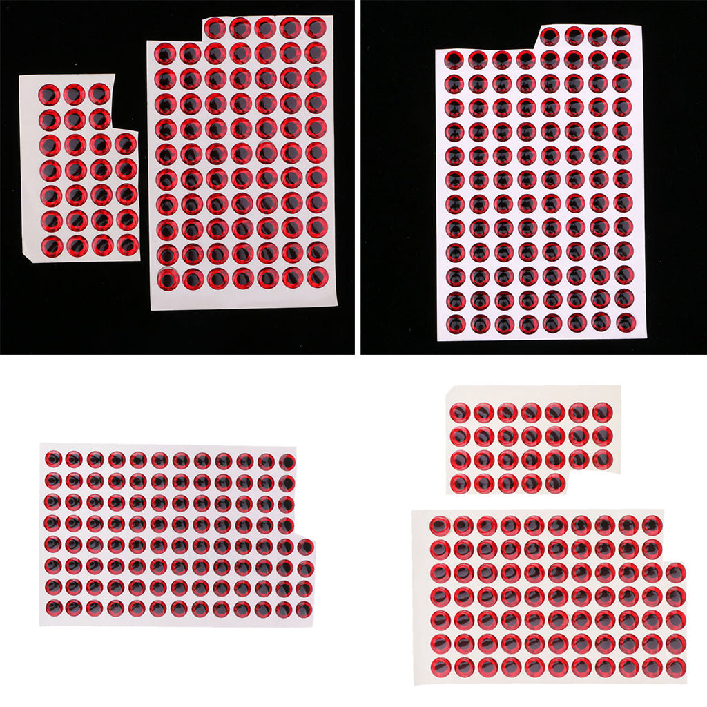 200pcs Fishing Lure Eyes 3D Holographic Eyes Fly Tying Jigs Crafts DIY Tools