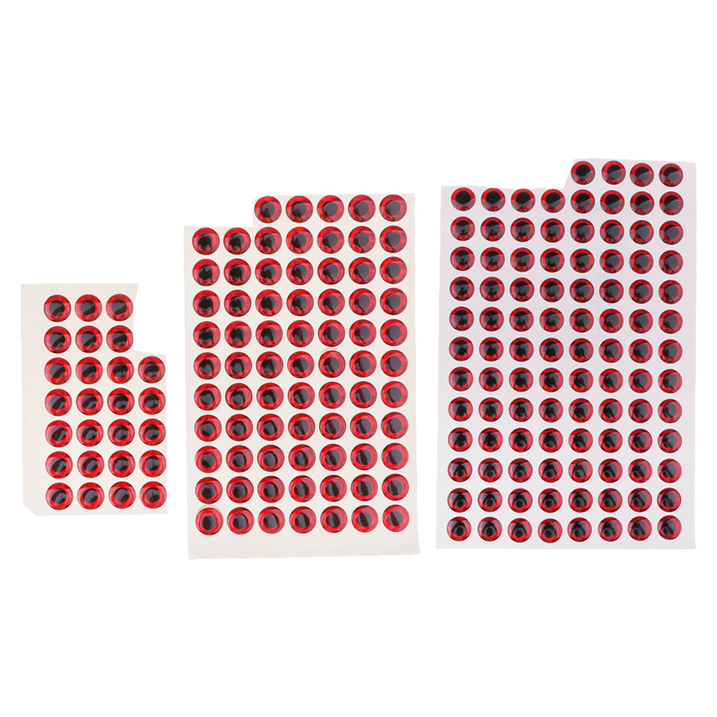200pcs Fishing Lure Eyes 3D Holographic Eyes Fly Tying Jigs Crafts DIY Tools