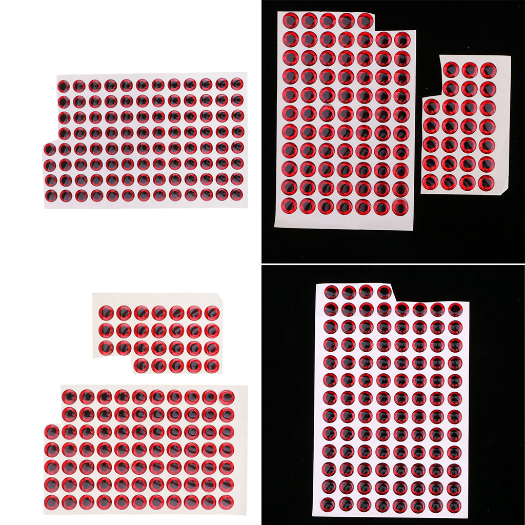 200pcs Fishing Lure Eyes 3D Holographic Eyes Fly Tying Jigs Crafts DIY Tools
