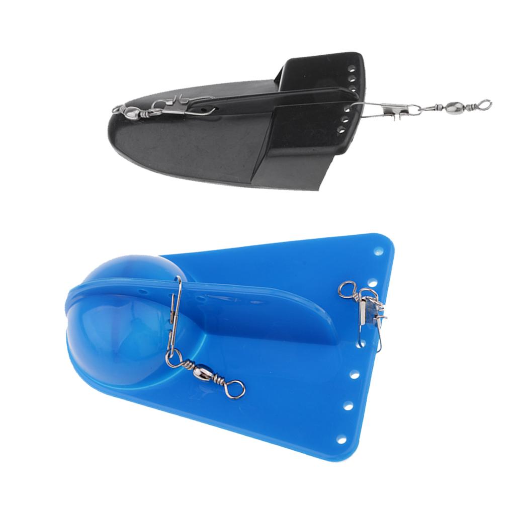 2pcs Sea Fishing Trolling Diving Board Planer Diver Board Adjustable Weight