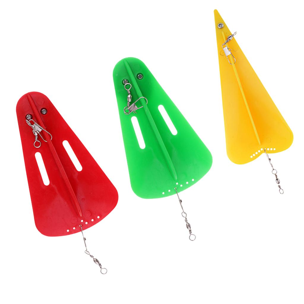 3pcs Fishing Trolling Diving Board with Lead Sinker Boat Fishing Diver Board