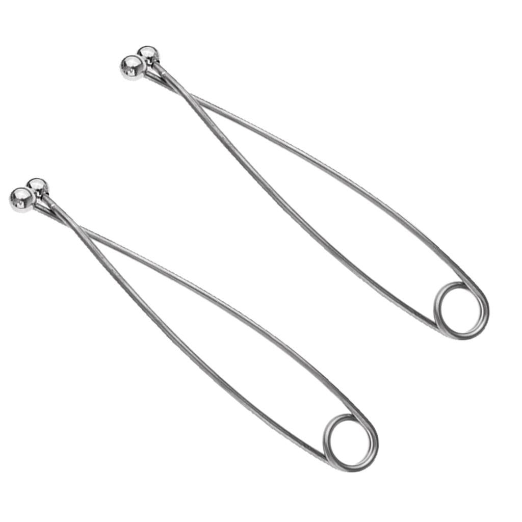 2pcs Fish Mouth Opener Jaw Stainless Steel Spreader Hook Remove Fishing Tool