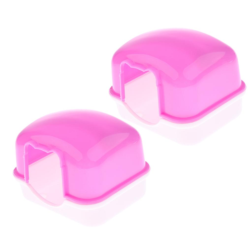 2x Hamster Mini Travel Carrier House Cage for Small Pets Mice Rats Room