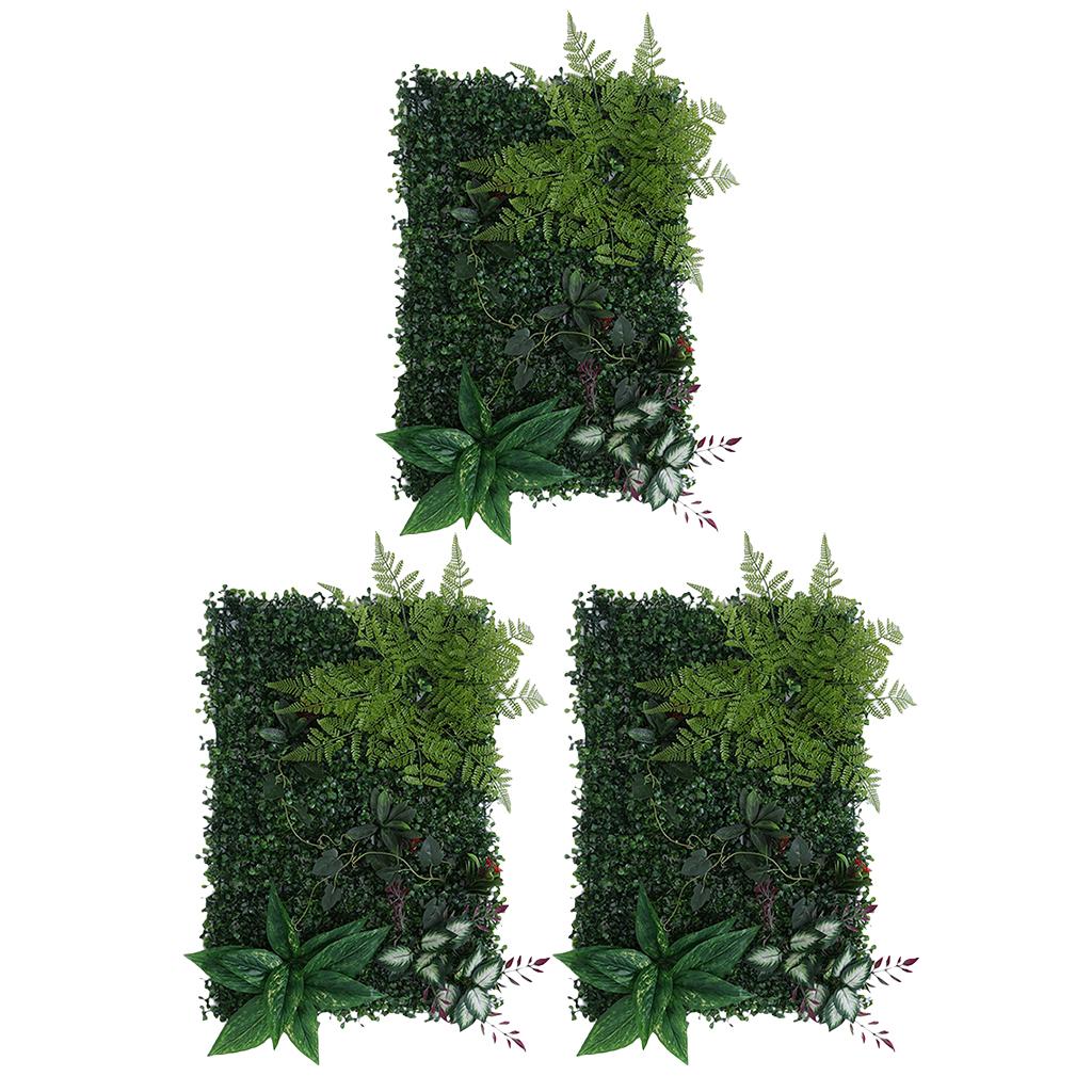 3 Artificial Plants Lawn Wall Wedding Venue Foliage Pillar Main Road Decor