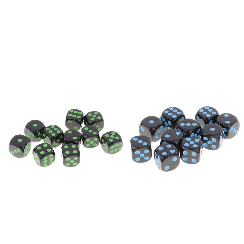20 Pieces D6 Dice Set for Dungeons and Dragons RPG Board Game Accessories