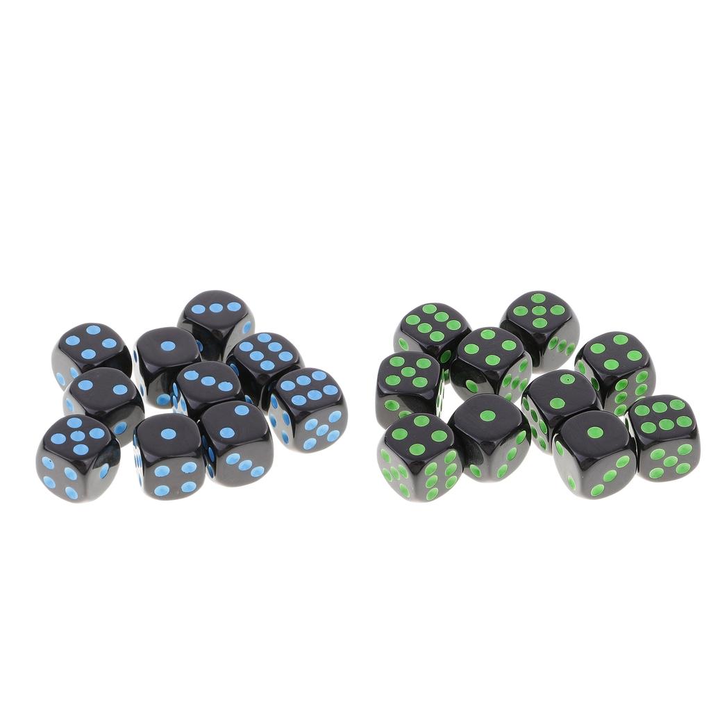 20 Pieces D6 Dice Set for Dungeons and Dragons RPG Board Game Accessories