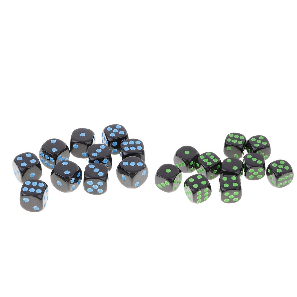 20 Pieces D6 Dice Set for Dungeons and Dragons RPG Board Game Accessories